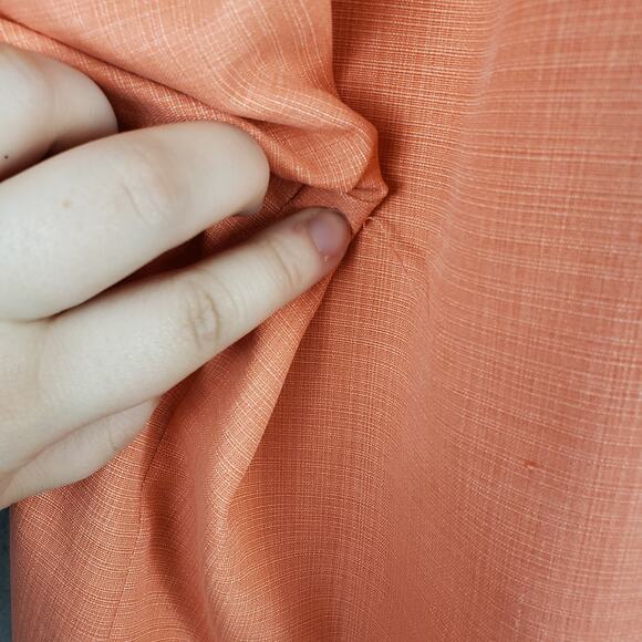 Jamaica Jaxx Size XL Orange Silk Aloha Shirt Orange Island Style Hawaiian Beach - Picture 12 of 13